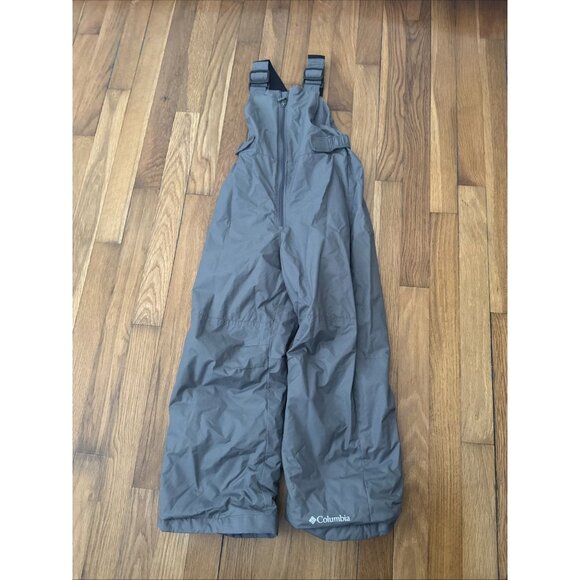 Columbia Boy's Snowslope II Bib Winter Snowpants Gray Size XS - Picture 2 of 5